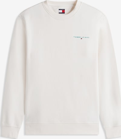 Tommy Jeans Collegepaita värissä vihreä / luonnonvalkoinen, Tuotenäkymä