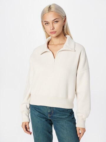 Abercrombie & Fitch Sweatshirt i hvid: forside
