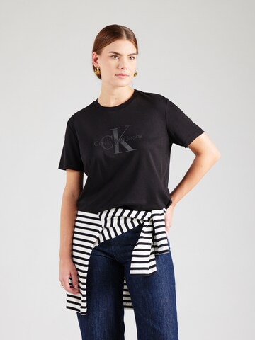Calvin Klein Jeans - Camiseta 'HERO' en negro: frente