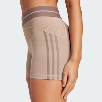 ADIDAS PERFORMANCE Skinny Sports trousers 'Hyperglam' in Brown