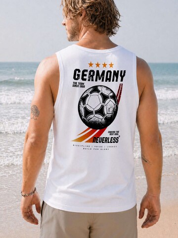 Neverless Shirt 'Retro Fußball' in White