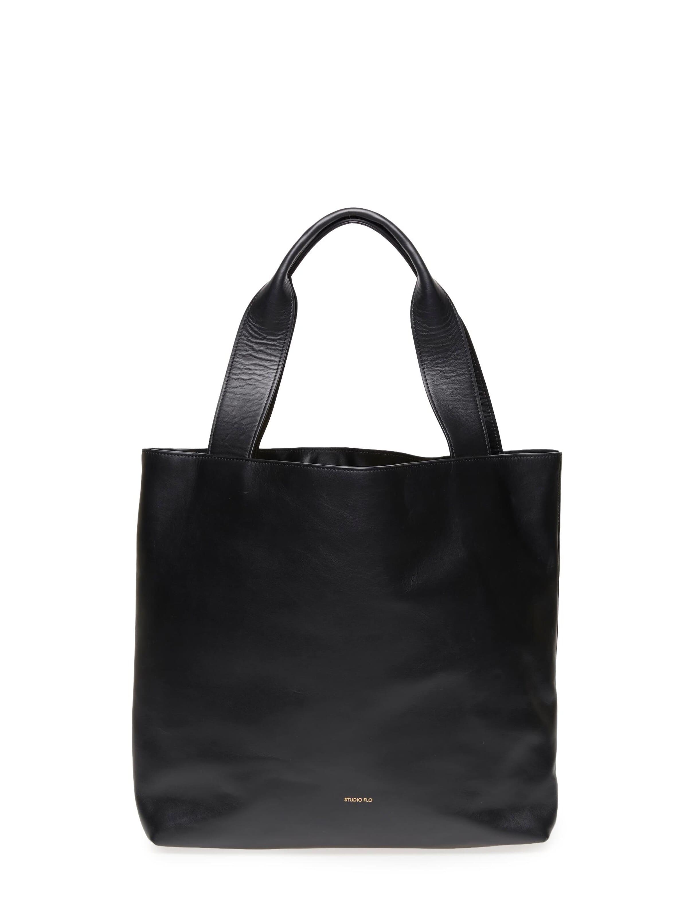 STUDIO FLO - Shopper 'URBAN TOTE - Made in Italy' en negro: frente