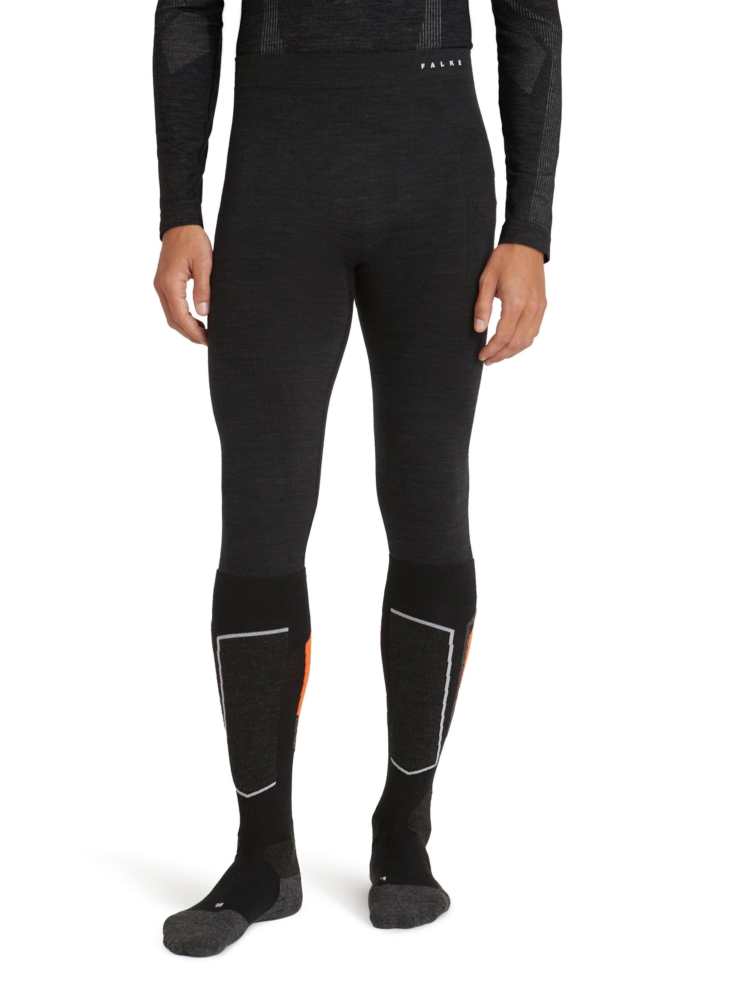 FALKE Regular Sporthose '3/4'‌‌‌‌‌‌ in Schwarz: Vorderseite