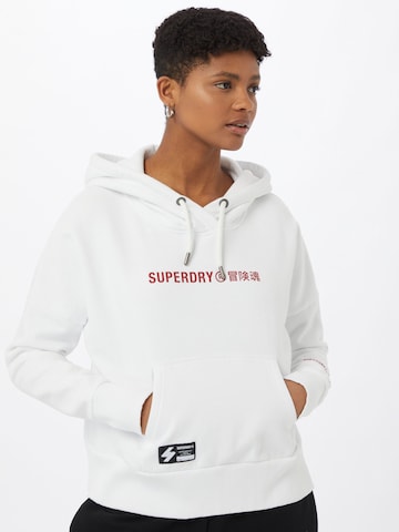 Superdry Sweatshirt in Weiß: predná strana