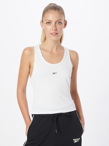 Reebok Sports Top 'WOR' in White: front