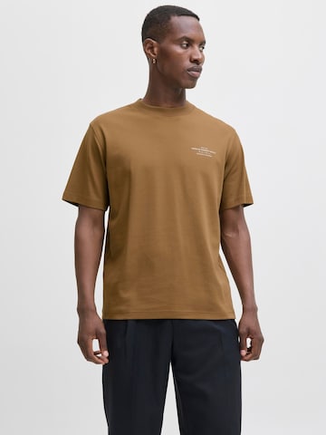 JACK & JONES Shirt 'Blachad' in Brown: front
