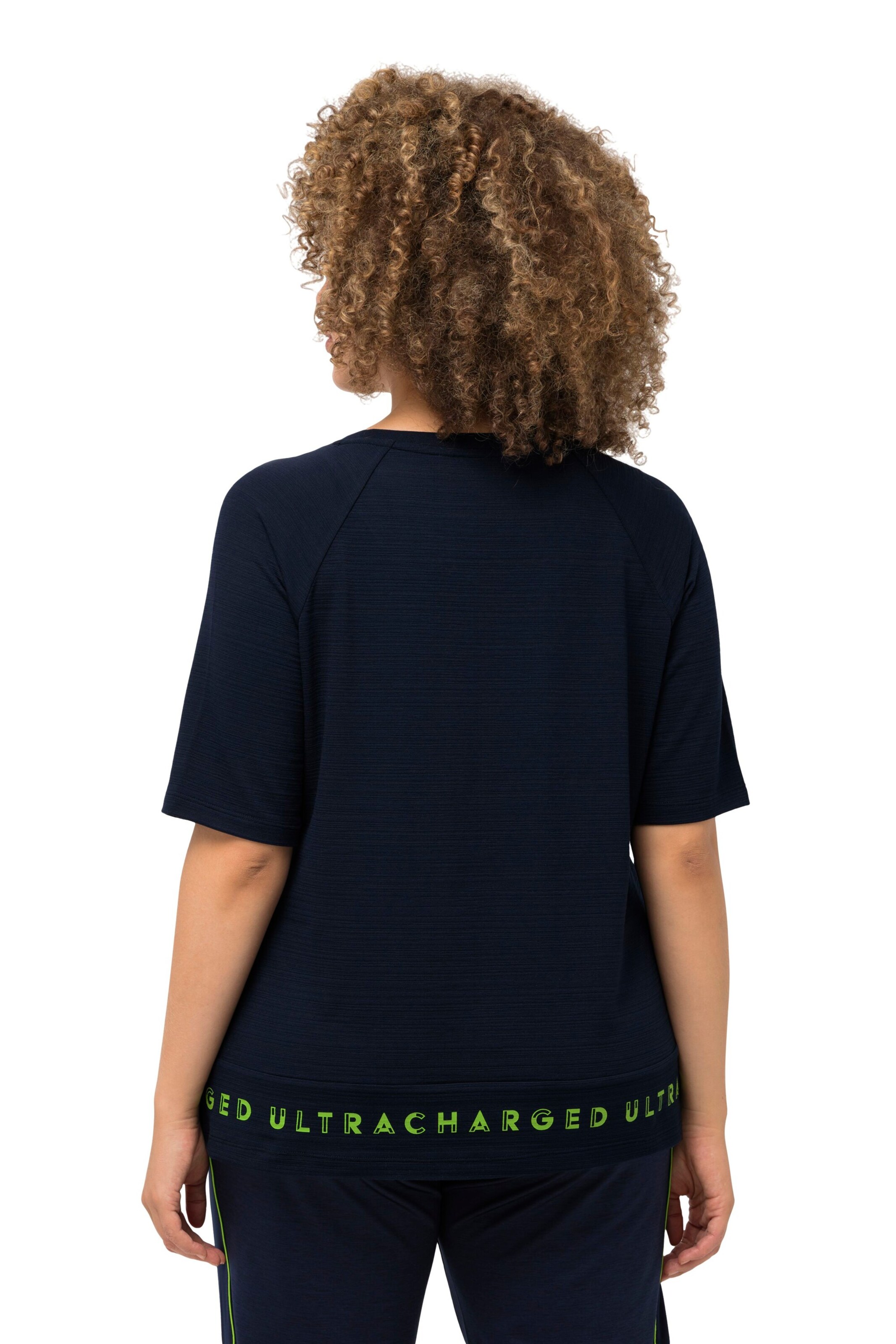 Ulla Popken Shirt in Blauw: voorkant