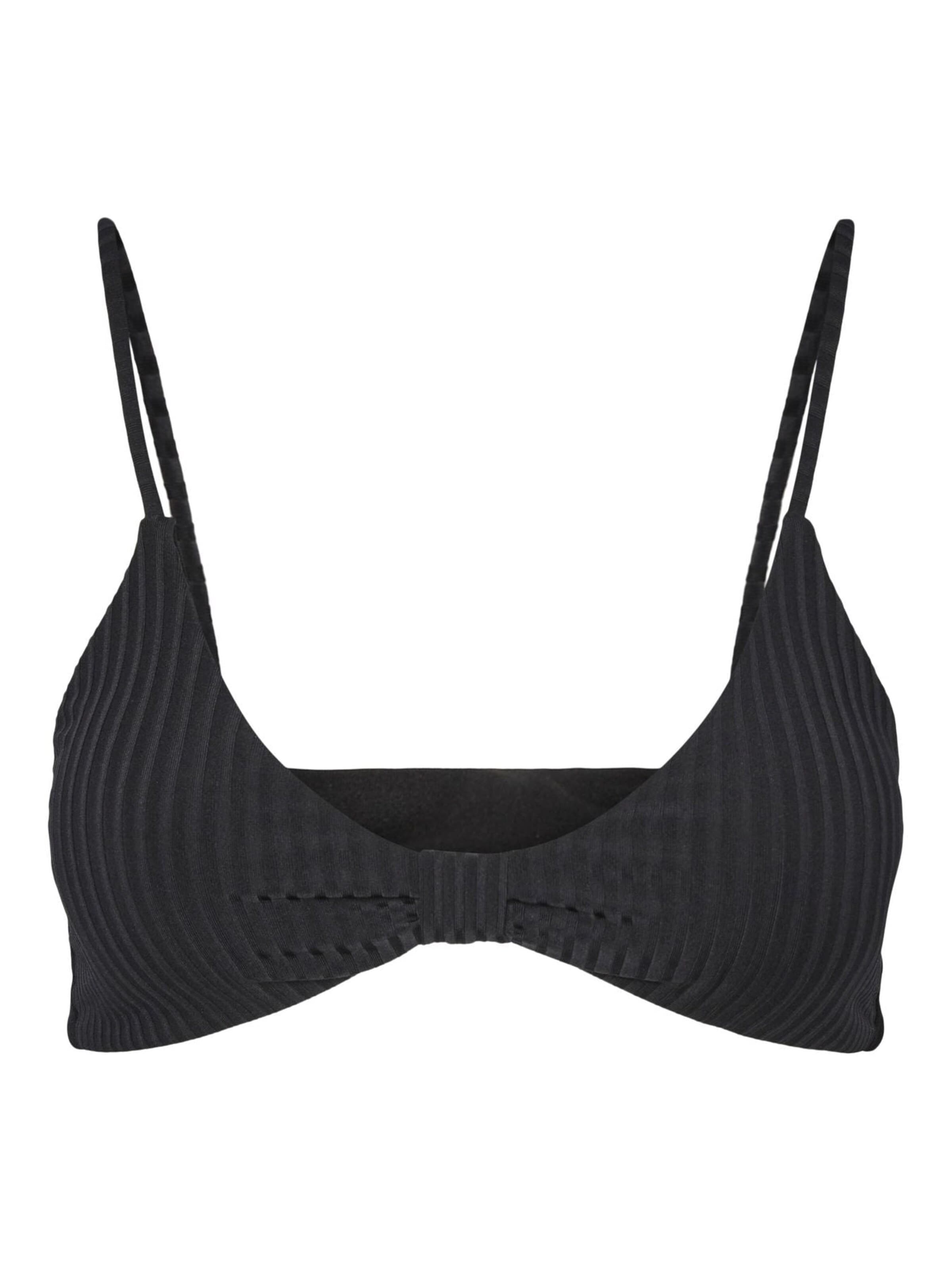 Balconnet Hauts de bikini PIECES en noir : devant