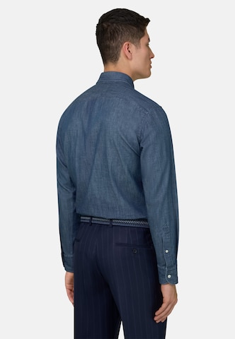Boggi Milano Regular fit Button Up Shirt in Blue