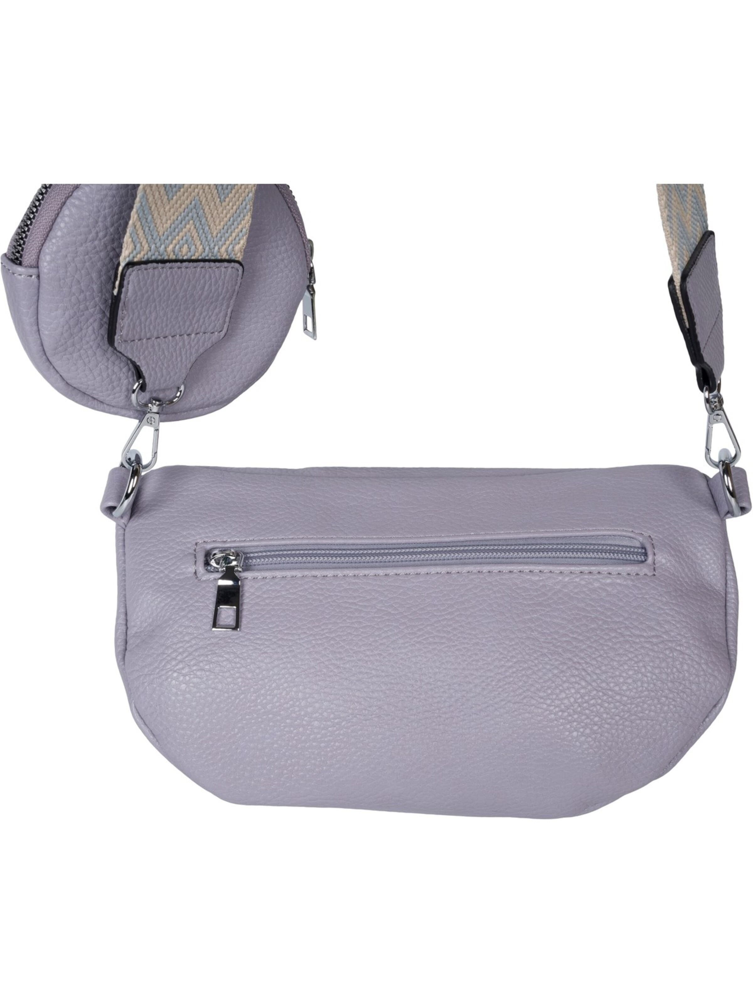 styleBREAKER Umhängetasche '2-Teiliges Set Halbmond Crossbody Bag'‌‌‌‌ in Lila