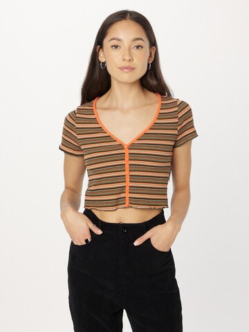 Tops en tricot Nasty Gal en orange : devant