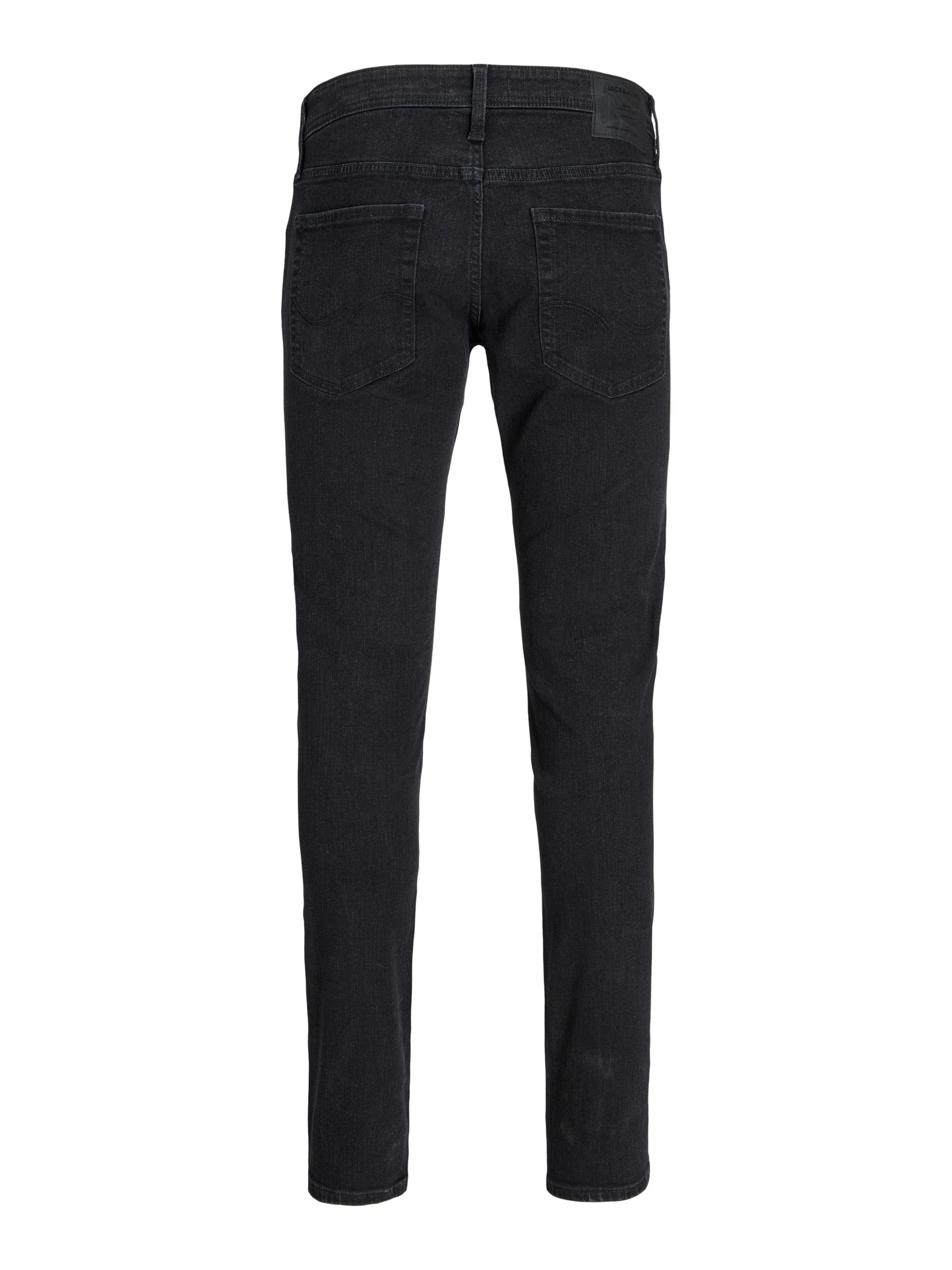 JACK & JONES Slimfit Jeans 'JJIGlenn' i sort