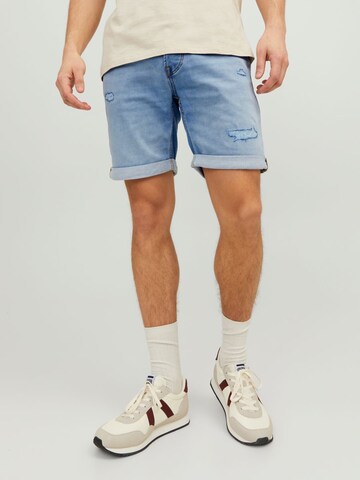 JACK & JONESregular Traperice - plava boja: prednji dio