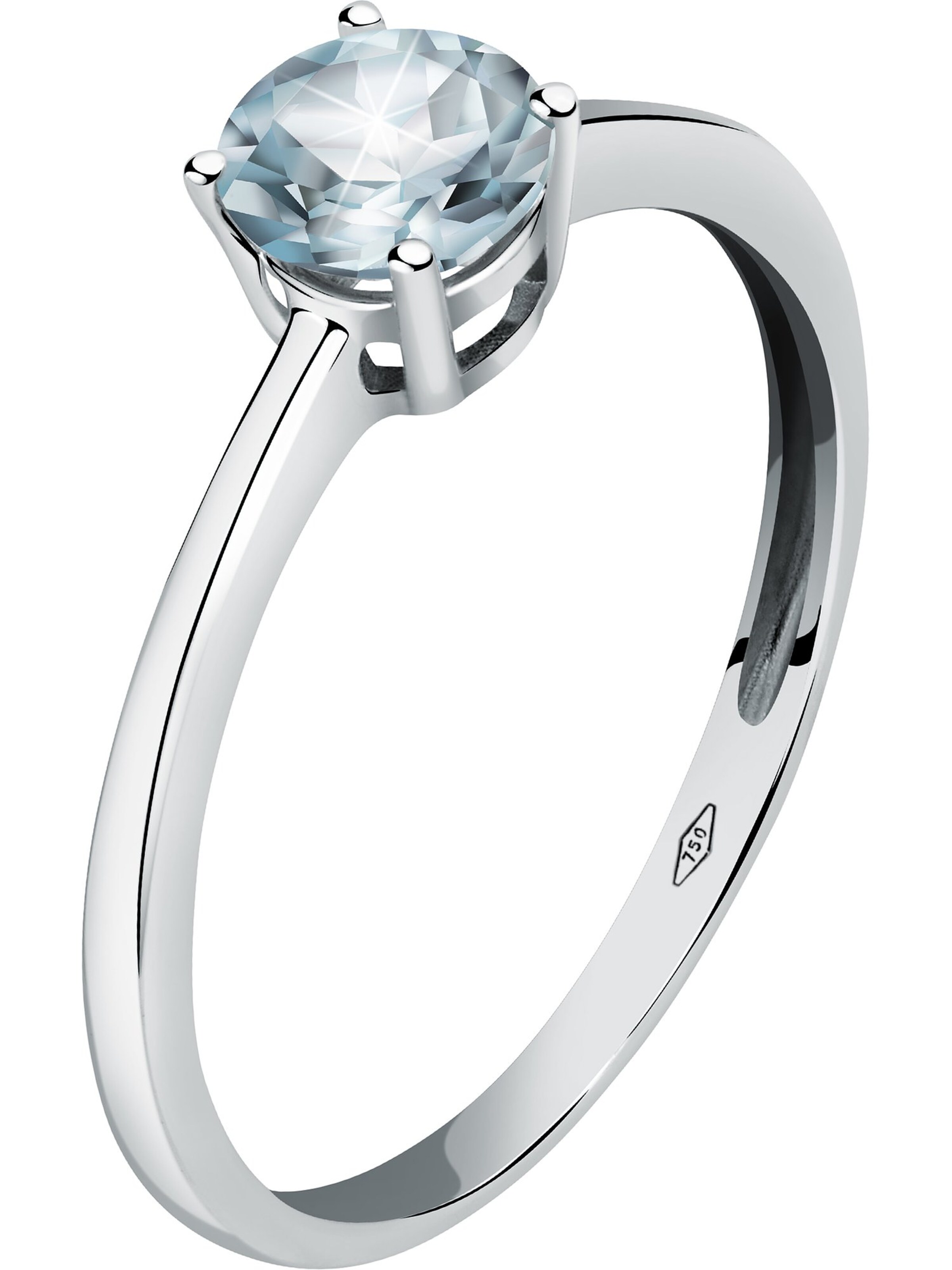 CHRIST Ring in Weiß: Vorderseite