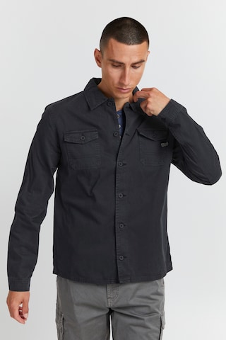 11 Project Regular fit Button Up Shirt 'Johann' in Black: front