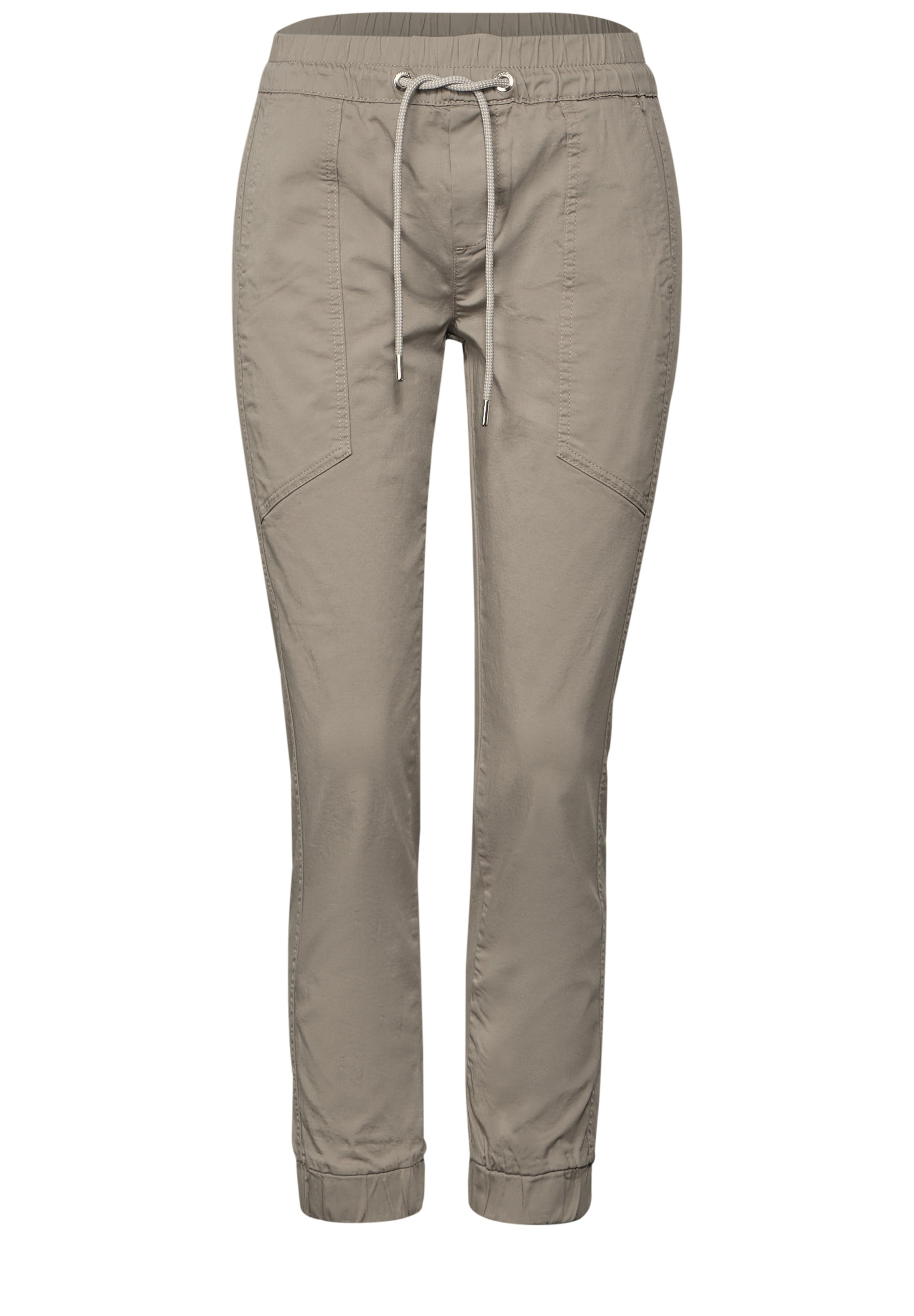 STREET ONE Slimfit Hose in Beige: Vorderseite