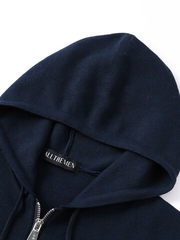 ALLTHEMEN Gebreid vest 'Luftmasche' in Blauw
