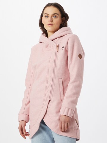 Alife and Kickin Between-Seasons Coat 'Carlotta' in Pink: front