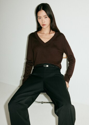 Barrel Pantalon MANGO en noir