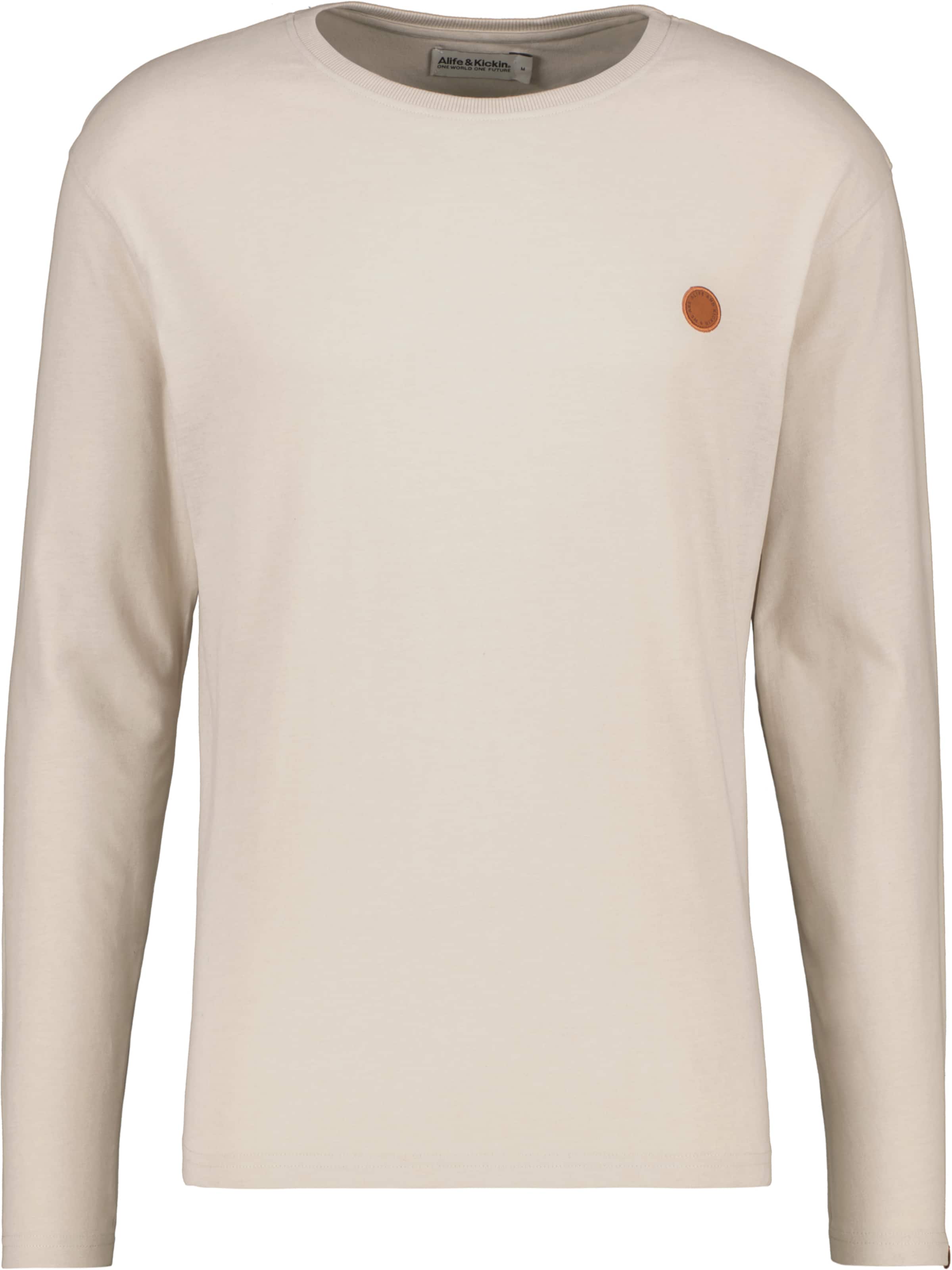 alife & kickin - Camiseta 'AlexAK' en beige: frente