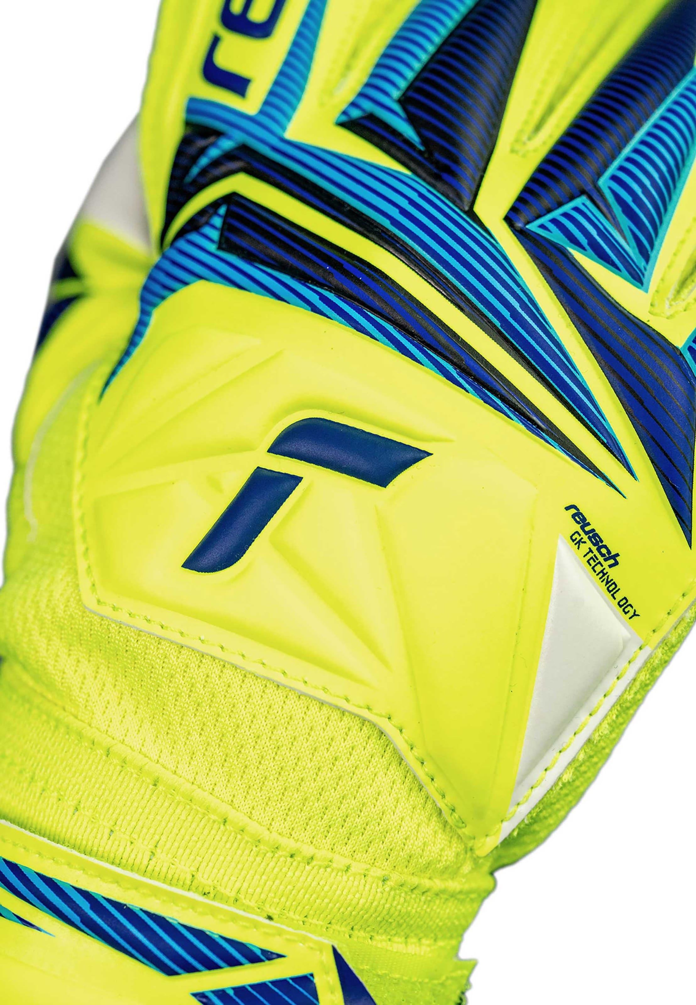 REUSCH Athletic Gloves 'Attrakt Grip Junior' in Yellow