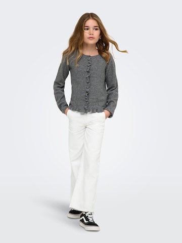 ONLY GIRLS Wide Leg Jeans 'KOGComet' in Weiß