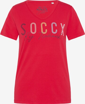 Soccx T-Shirt in Rot: predná strana