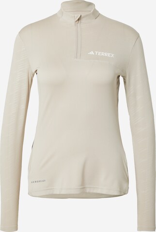 ADIDAS TERREX Functioneel shirt 'Multi' in Beige: voorkant