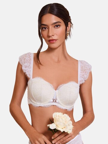 Lipsy Μπαλκονέ Σουτιέν σε λευκό: μπροστά