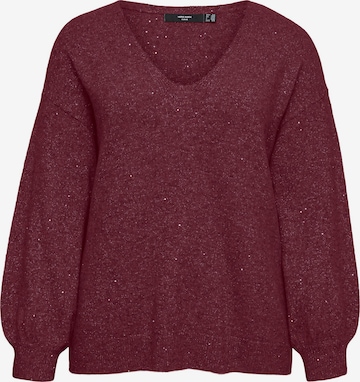 Vero Moda Curve Pullover 'DEMI ' in Rot: Vorderseite
