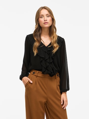 Camicia da donna 'VIANE' di VILA in nero: frontale