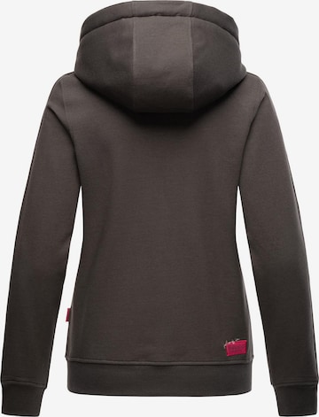 NAVAHOO Zip-Up Hoodie 'Cremetörtchen' in Grey