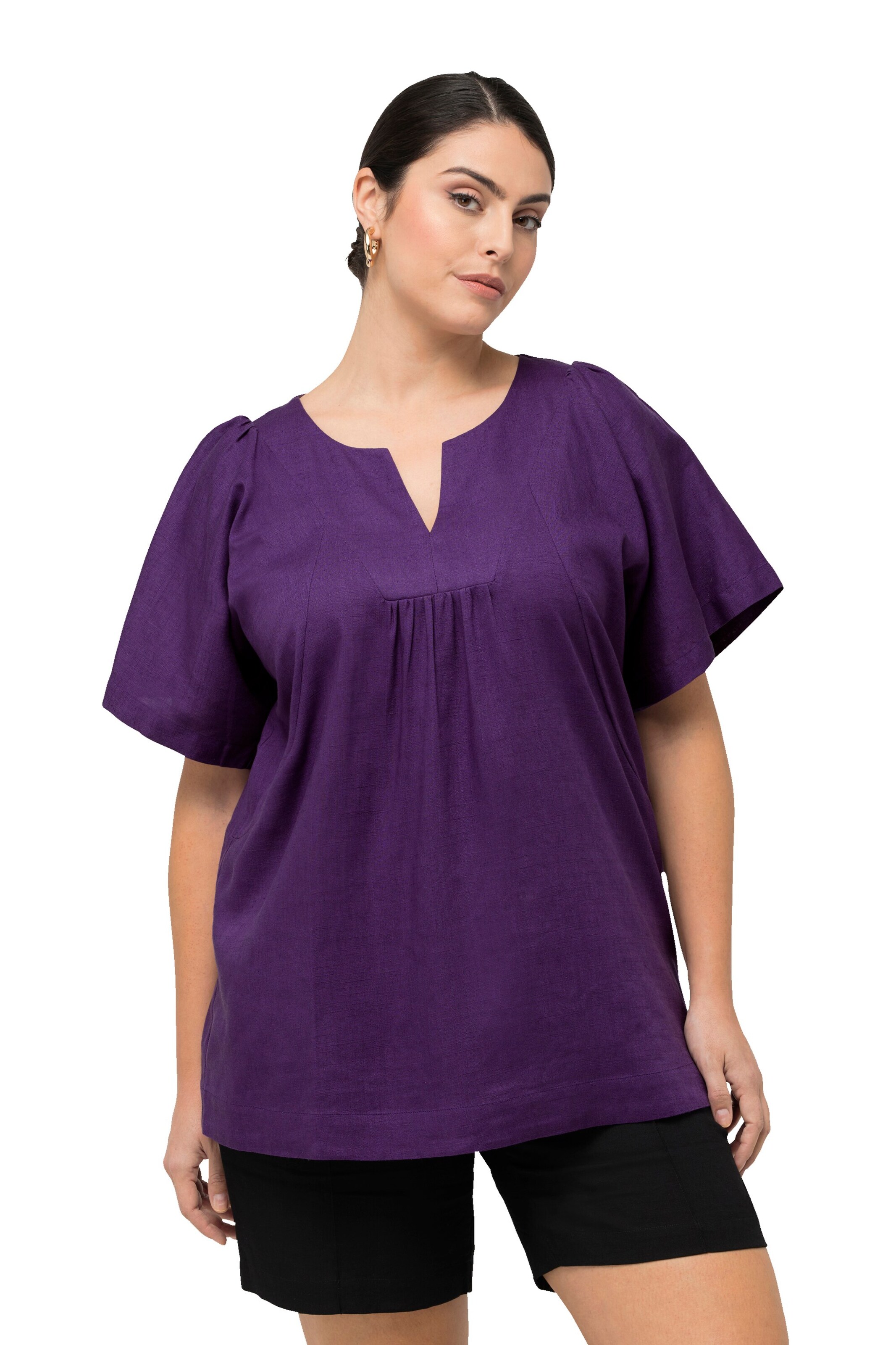 Ulla Popken Tunika in Lila: Vorderseite