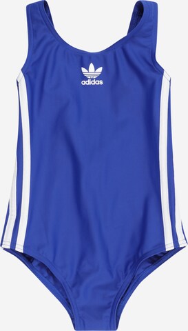 Costume intero 'Adicolor 3-Stripes' di ADIDAS ORIGINALS in blu: frontale