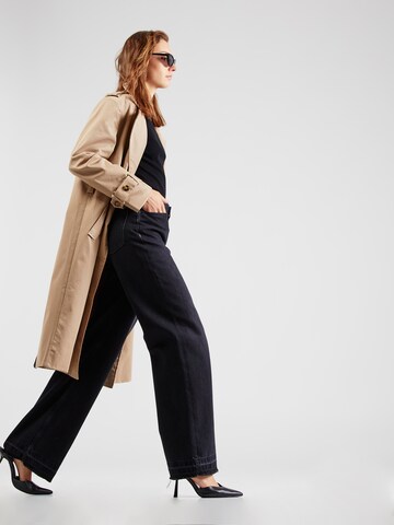 BOSS Wide Leg Jeans 'C_Marlene' in Grau