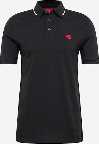 HUGO Red - Camiseta 'Deresino' en negro: frente