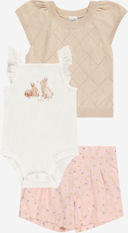 Set 'Bunny' di Carter's in beige: frontale