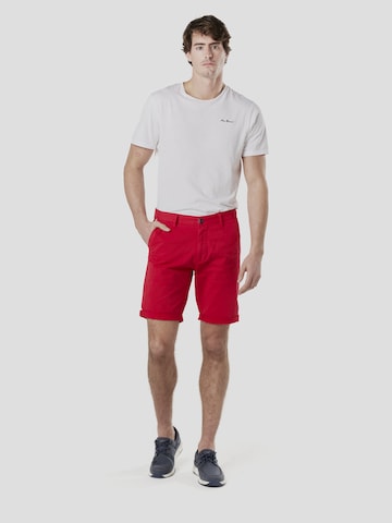 KOROSHI regular Lærredsbukser i rød