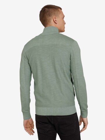 TOM TAILOR Knit Cardigan in Green