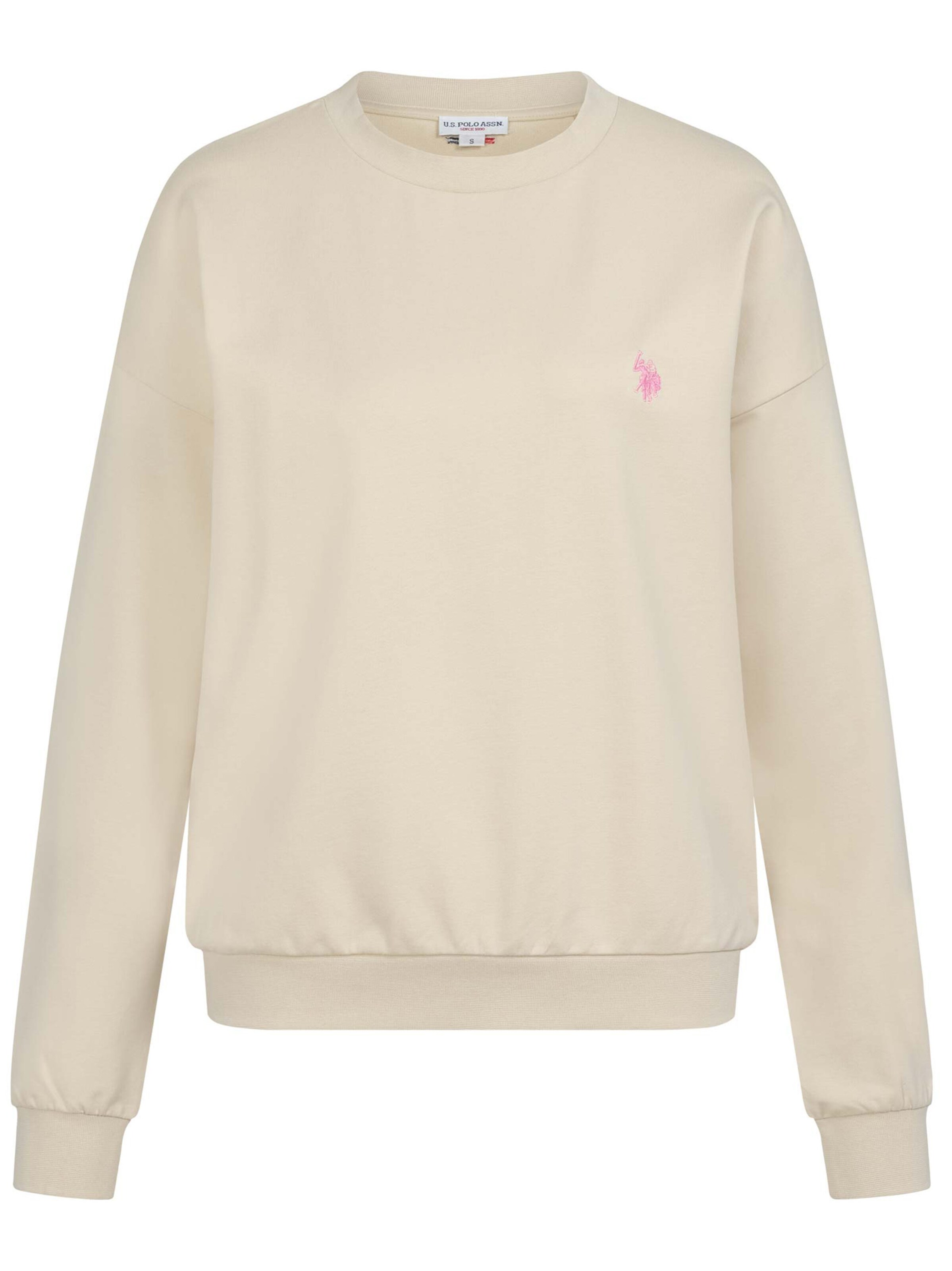 U.S. POLO ASSN. Sweatshirt in Beige: voorkant