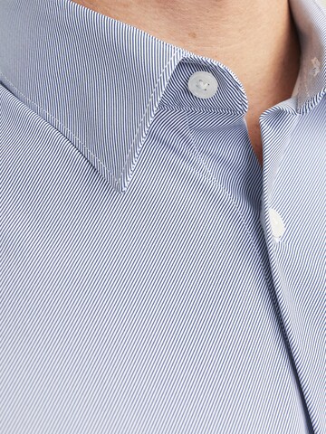 Jack & Jones Premium Slim fit Button Up Shirt in Blue