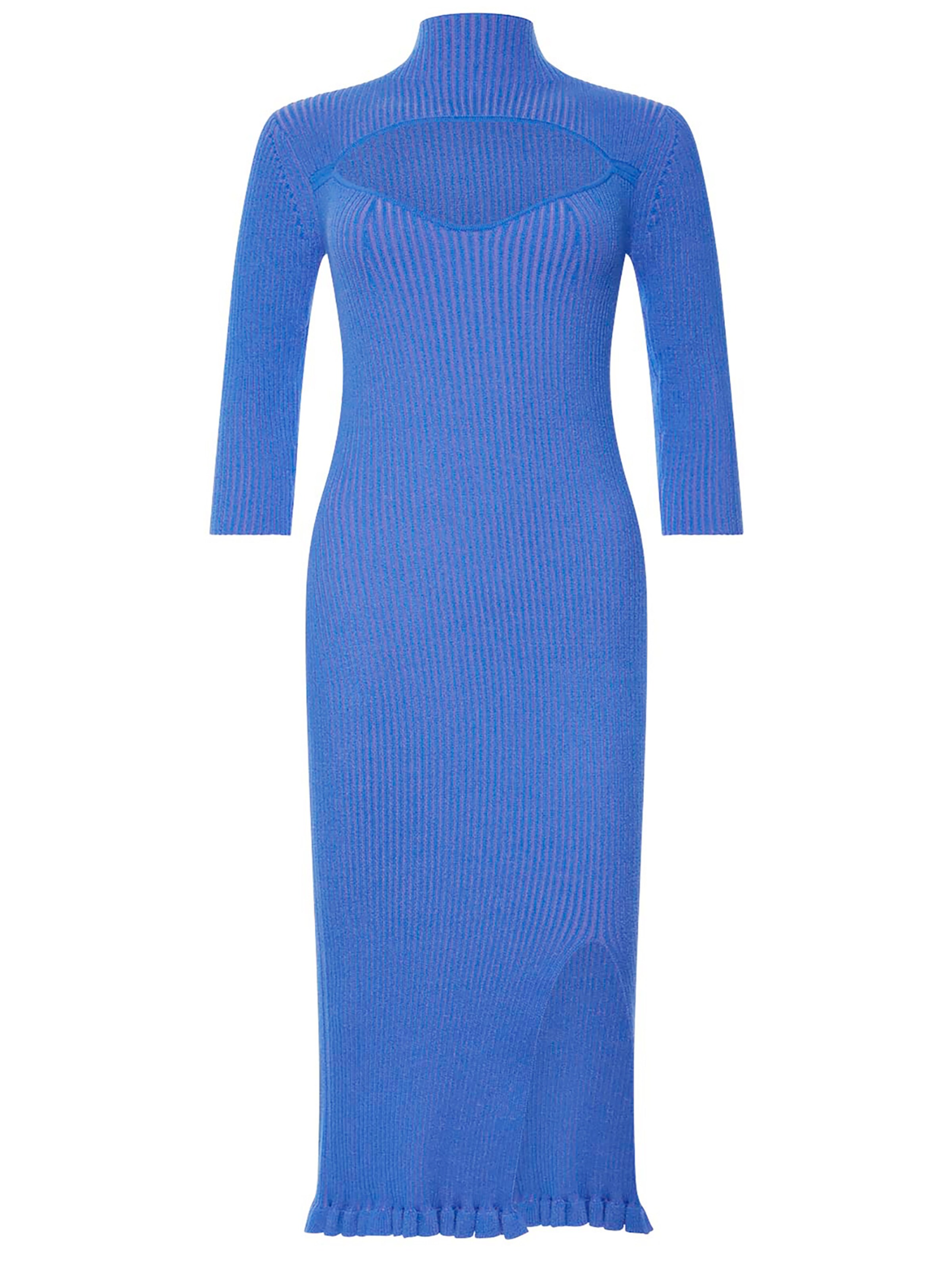 FRENCH CONNECTION Gebreide jurk 'Mathilda' in Blauw: voorkant