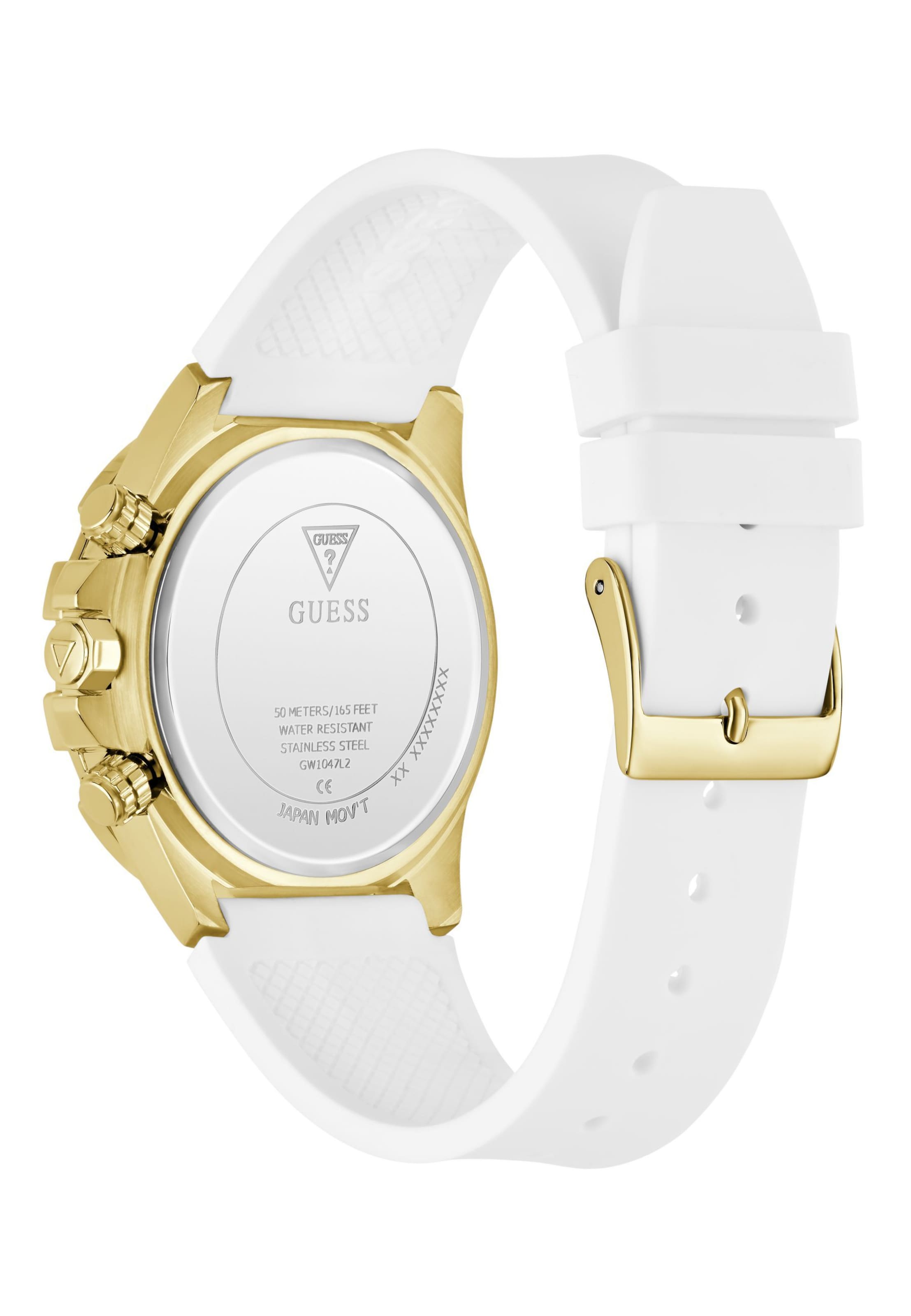 GUESS Analogt ur 'True' i guld