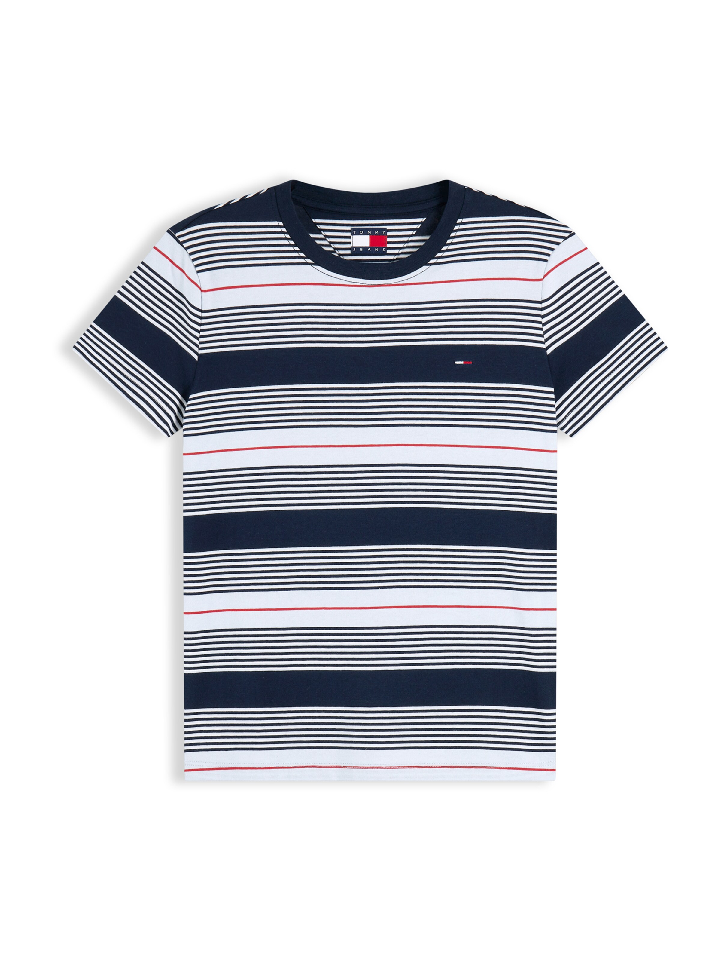 Tricou 'ESS' de la Tommy Jeans pe albastru: față