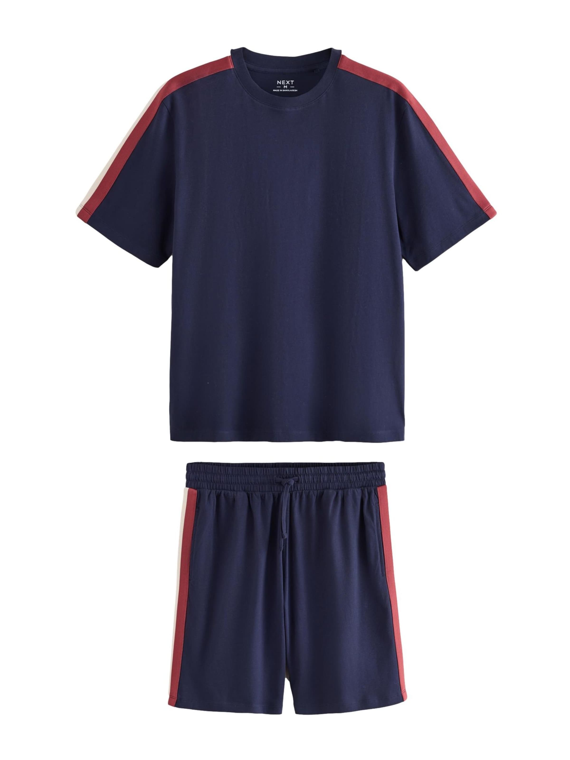 Next - Pijama corto en azul: frente