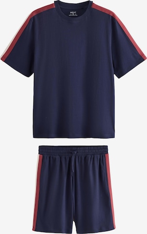 Next - Pijama corto en azul: frente