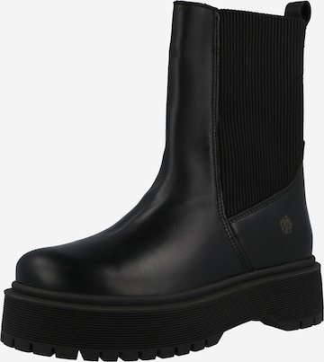 Apple of Eden Chelsea boots in Zwart: voorkant