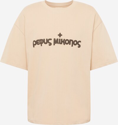 Pequs T-Shirt in beige / schwarz, Produktansicht