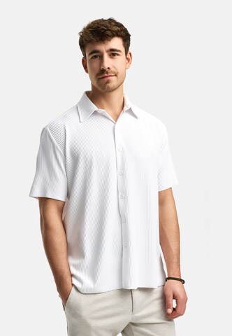 INDICODE JEANS Regular fit Overhemd 'Lamgo' in Wit: voorkant