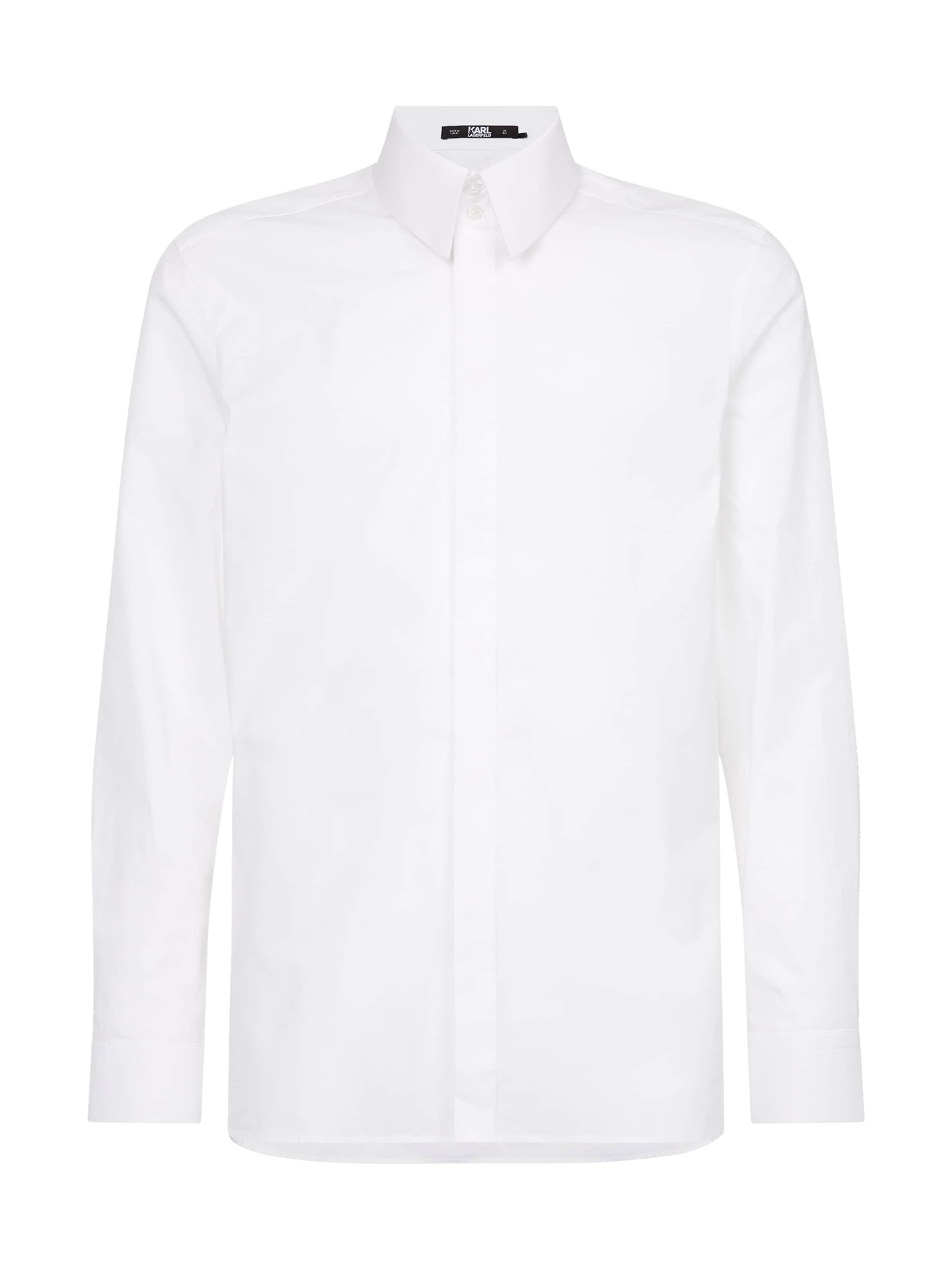 Karl Lagerfeld Средняя посадка Рубашка в Белый: спереди